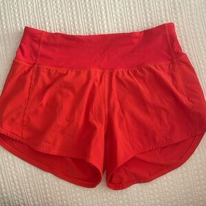 Lululemon. Red. Size 4 shorts.
